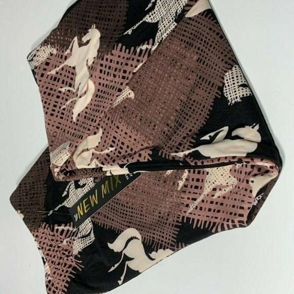 XPlus Size New Mix Womens Soft Mauve Stallion Leggings - Picture 8 of 8